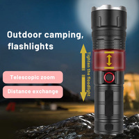 Lampe torche zoomable à LED haute puissance 30W 1000 + lumens Lampe de poche d'urgence réglable