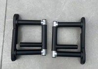 Poignée de traction réglable et pliable en acier inoxydable noir OCKR avec pince intelligente pour l'entraînement musculaire