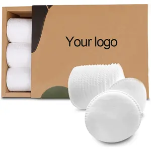 Dùng một lần mặt hữu cơ bông pad của mỹ phẩm trang điểm Remover <span class=keywords><strong>Pads</strong></span> - Product Image 1