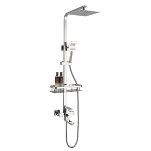 304 Stainless Steel Adjustable Shower Set With Rain Head And Faucet For <b>Bathroom</b> Use - Product Image 2
