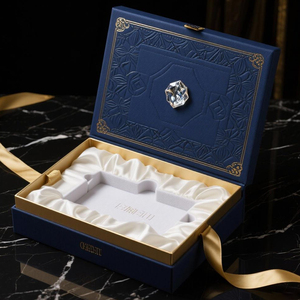 OEM 고급 풀컬러 친환경 견고한 선물 포장 상자 맞춤 디자인 엠보싱 글리터 브론징 핫스탬핑 자석 - Product Image 3