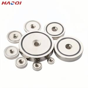 カップ ポット マグネット 皿穴付き N52 ネオジム 磁石、取り付け用皿ネジとネジ付属 - Product Image 2