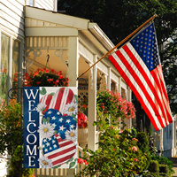 Impression personnalisée multi-taille 3X5Ft Drapeaux d'électeur Bannières de festival promotionnelles Usa Drapeaux de pays américains