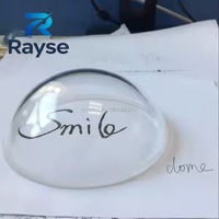Dôme en saphir, lentille en verre optique BK7, dômes en silice fondue à motif ménisque B270 pour l'optique