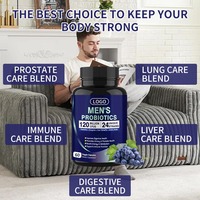 OEM 120 milliards d'UFC 24 souches de probiotiques pour la santé digestive Capsules probiotiques pour hommes Soins urologiques