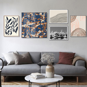 Pintura en lienzo de alas doradas de estilo nórdico para decoración de sala de estar, carteles de arte e impresiones, imagen escandinava - Product Image 6