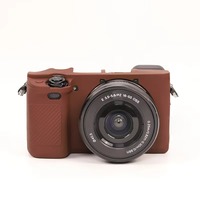 En stock, étui de protection en silicone souple, étanche à la poussière, élégant, pour appareil photo A6300 A6400 A6100, sacs vidéo