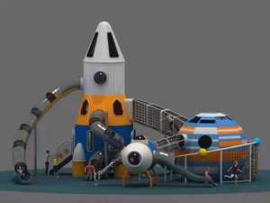 Conception de <span class=keywords><strong>parc</strong></span> d'attractions d'équipement de terrain de jeu extérieur intérieur commercial pour enfants avec des matériaux en acier PE en fibre de verre pour la maternelle - Product Image 6