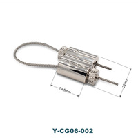 Kit de suspension léger en acier inoxydable avec pinces à câble pour système de suspension de tableaux et utilisation avec fil métallique