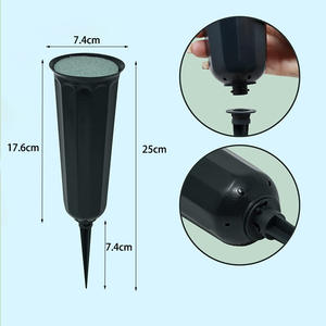 Jarrón de <span class=keywords><strong>cementerio</strong></span> DREA con <span class=keywords><strong>arreglo</strong></span> <span class=keywords><strong>floral</strong></span>, bloque de barro, picos de espuma, jarrón para exteriores en el suelo para <span class=keywords><strong>cementerio</strong></span> - Product Image 2