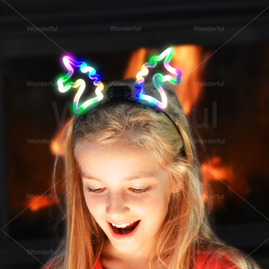 Articles de fête les plus vendus jouet LED bandeaux <span class=keywords><strong>licorne</strong></span> avec 3 modes d'éclairage pour enfants et adultes - Product Image 4