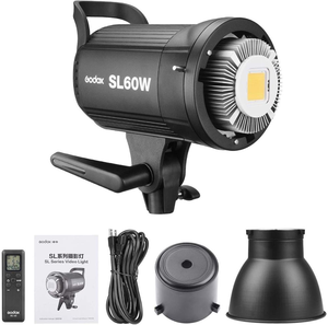 Éclairage photographique <span class=keywords><strong>Godox</strong></span> <span class=keywords><strong>SL</strong></span>-<span class=keywords><strong>60W</strong></span> <span class=keywords><strong>5600K</strong></span> Version blanche Led lumière vidéo continue pour Studio Photo Enregistrement vidéo - Product Image 5