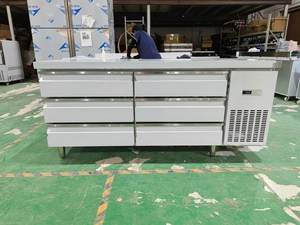 Réfrigérateur commercial sous le comptoir 1.5/1.8m réfrigérateur à 3/4/6/9 tiroirs à température unique en acier inoxydable pour cuisine <span class=keywords><strong>de</strong></span> restaurant - Product Image 6