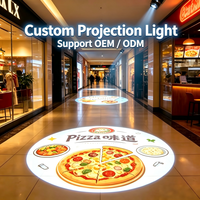 Projecteur LED rotatif étanche IP65 en alliage d'aluminium avec projection de logo personnalisée pour publicité