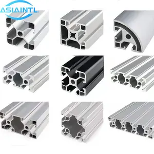 Profil Aluminium Slot T Track 6063 T Teranodisasi Pabrikan 40X40