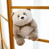 Vente en gros mignon panda doux au toucher exquis image réaliste peluche super douce avec remplissage en coton PP pour les célébrations d'anniversaire