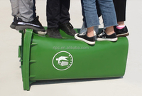 Conteneur à déchets en plastique écologique à couvercle roulant ouvert 120L pour la vente en gros – Poubelle, bac à ordures, bac à déchets alimentaires