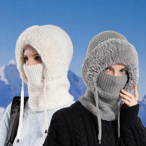 Jxwatcher Ensemble <span class=keywords><strong>Bonnet</strong></span>, Écharpe <span class=keywords><strong>et</strong></span> Masque en Tricot Polaire Doublé pour le Ski, <span class=keywords><strong>Bonnet</strong></span> 3 en 1 pour Femmes avec Écharpe <span class=keywords><strong>et</strong></span> Masque - Product Image 6