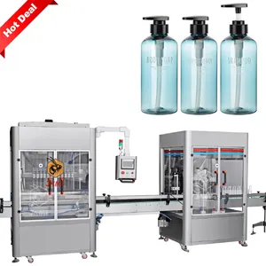 Automatic Lotion Gel Bottle Filling Line Shower Gel Shampoo Bottle Filling Machine Hand Sanitizer Spray Bottle Filling Machine