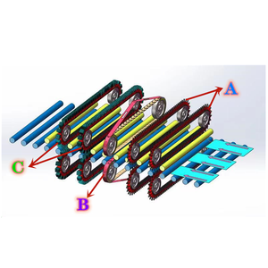 เครื่องปัดเศษวัสดุแบบแผ่นอัตโนมัติที่มีประสิทธิภาพทั้งสองด้านด้วยส่วนประกอบมอเตอร์หลักและเครื่องยนต์ของปั๊ม - Product Image 6