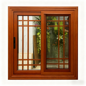 Fenêtre coulissante en aluminium noir pour cuisine, design de <span class=keywords><strong>grille</strong></span>, fenêtres australiennes en aluminium, fenêtre coulissante française à 2 panneaux - Product Image 6