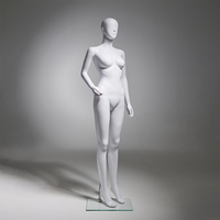 M086-BBTZ Mannequin féminin en plastique blanc non peint 100% sans COV, recyclable, inodore, sans revêtement chimique