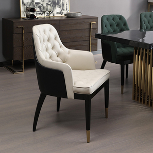 Silla <span class=keywords><strong>de</strong></span> <span class=keywords><strong>Comedor</strong></span> <span class=keywords><strong>de</strong></span> Diseño Moderno con Tapicería <span class=keywords><strong>de</strong></span> Tela <span class=keywords><strong>de</strong></span> Cuero Duradera y Patas <span class=keywords><strong>de</strong></span> Metal <span class=keywords><strong>para</strong></span> Uso Doméstico - Product Image 2