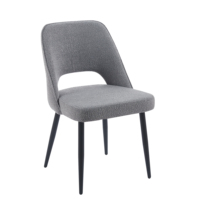 Chaise d'appoint moderne et luxueuse en velours avec pieds en métal creux en acier pour bureau à domicile ou hôtels Offre Spéciale meubles de salle à manger