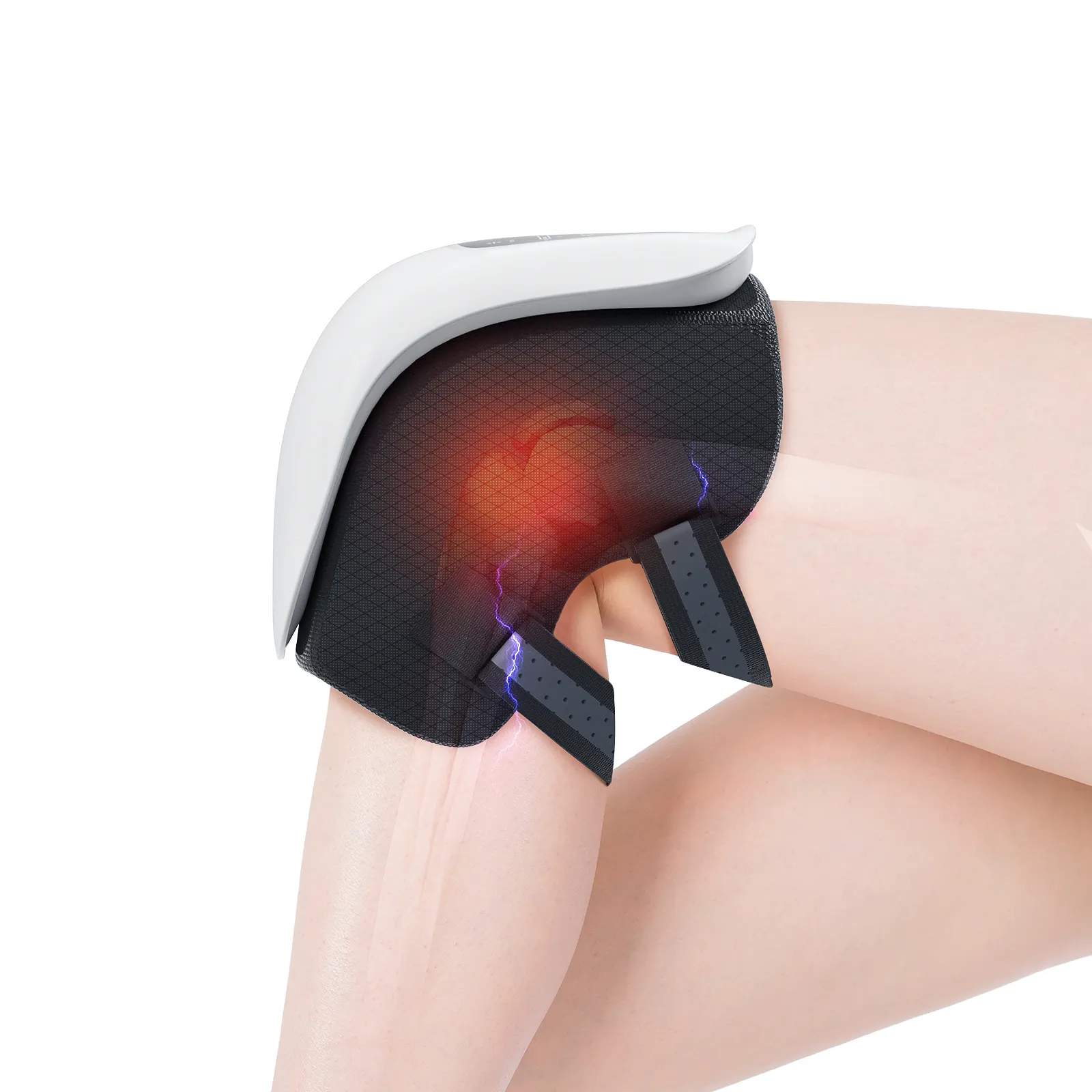 טיפול חכם באינפרא אדום במפרקי הברך מכונת עיסוי חימום כריות לשיכוך כאבים מכשיר לעיסוי ברכיים חשמלי עם חום ודחיסת אוויר