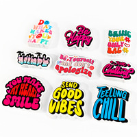 Autocollants personnalisés en vinyle PVC avec logo, lettres découpées pour la promotion