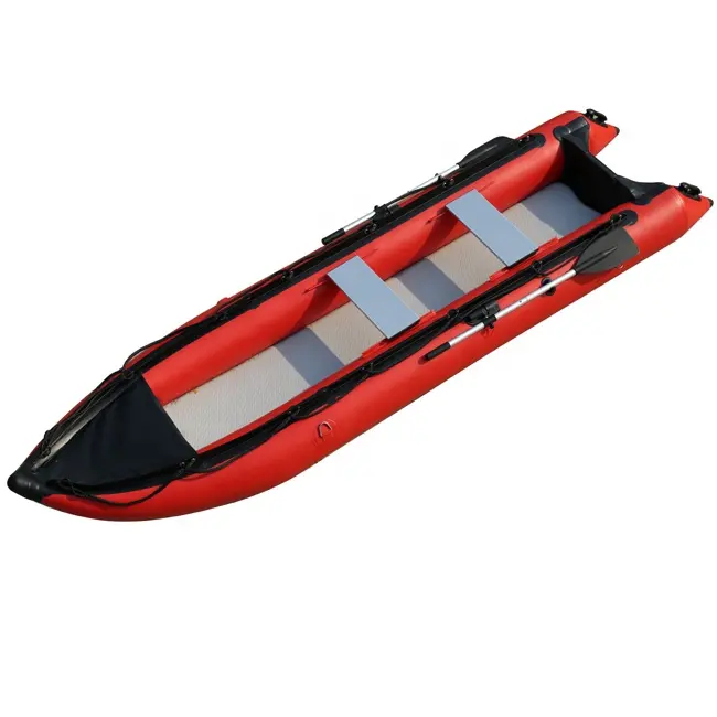 4.2m Inflatable rõ ràng Kayak với padels cao su Kayak Inflatable thuyền đánh cá