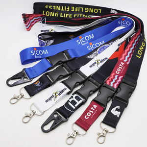 Bán Buôn Đầy Màu Sắc Dây Buộc Tùy Chỉnh Ly Khai Chuyển Nhiệt Keychain Dây Buộc Polyester Dây Buộc Với Logo Tùy Chỉnh - Product Image 1