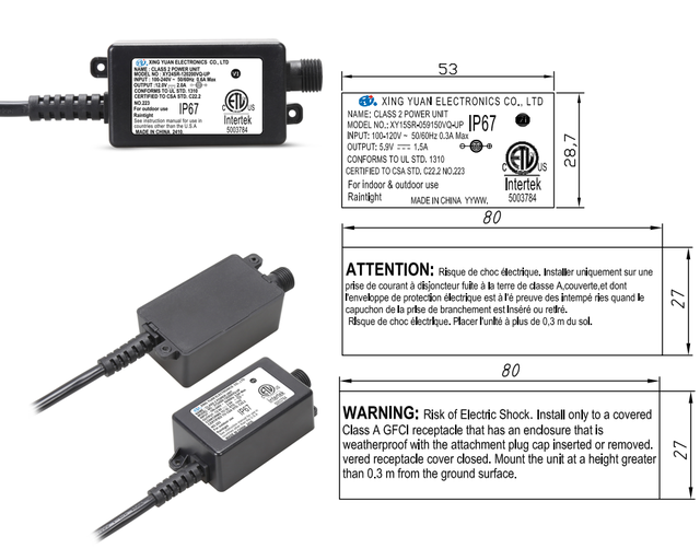 12V 24V 2A IP67 Waterproof Power Supply Adapter AC DC Converter for Outdoor