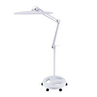 Lampe de salon en gros pour extension de cils lampe à base roulante loupe support de sol cosmétique lampe à cils pour salon de beauté