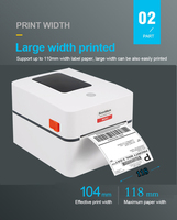 Printer Thermal Receipt 4 Inch Harga Terjangkau USB dan BT untuk Logistik, Ekspres, Supermarket, Retail, dan Pencetak Label