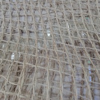 Nouveau Design 100% filet de corde de Jute naturel écologique tissu de maille de Jute corde de chanvre pour Support de plante de décoration de jardin