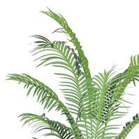Vente en gros de bonsaïs en plastique de différentes tailles pour la décoration de jardin, plante à feuilles hawaïennes pour la décoration intérieure et extérieure, palmier artificiel