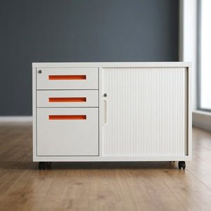 Mobile Pedestal 3-Drawer Filing <b>Cabinet</b> Under <b>Desk</b> Storage Office Mobile <b>Cabinet</b> Office Organization Structure File Steel - Product Image 3
