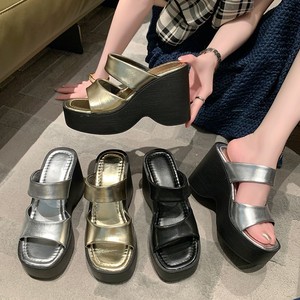 Factory Wholesale Summer New Sporty Wedge Heel Platform Flat Sandals Women's Shoes - Product Image 2
