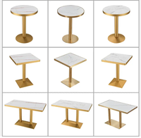 Table de salle à manger de couleur et de taille personnalisées pour restaurant, café, boutique de thé à bulles, meubles de table durables pour hôtels et bars