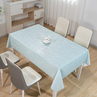 Nappe rectangulaire en PVC uni dégradé blanc crème, en fil de plume RNPT, pour la fabrication de nappes de table