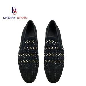 Spring New Handmade High Quality Fashion <b>Drilling</b> Design Genuine Leather Custom Logo Brand Original Men Slip-On Autumn Light - Product Image 2