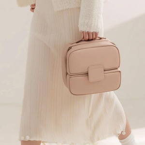 Sac de maquillage pliable imperméable portable pour femmes, grande capacité, organiseur de pinceaux de maquillage, trousse de toilette - Product Image 4