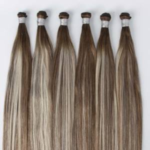 Extensiones De Cabello Humano Europeo Trama Atada A Mano De Un Solo Donante Doble Extracción 100g Al Por Mayor - Product Image 3