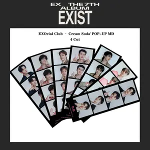 KPOP Idol EXO Lesezeichen karte 4 schneidet Photo card