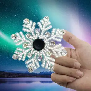 New Style Snow Character Finger Hand Toy Gyro riduce la pressione Fidget Spinner Diamond Painting