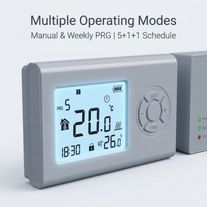 <span class=keywords><strong>Thermostat</strong></span> d'ambiance <span class=keywords><strong>programmable</strong></span> hebdomadaire intelligent WiFi <span class=keywords><strong>sans</strong></span> <span class=keywords><strong>fil</strong></span> RF 868Mhz pour chaudière à <span class=keywords><strong>gaz</strong></span>, commande vocale pour le chauffage des hôtels et cuisines - Product Image 4