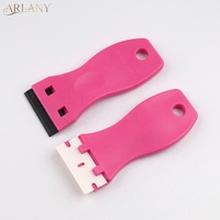 Ruban de rasoir en plastique à double tranchant avec logo personnalisé ARLANY Lames d'extension de cheveux Outils de retrait de ruban Grattoir de ruban adhésif