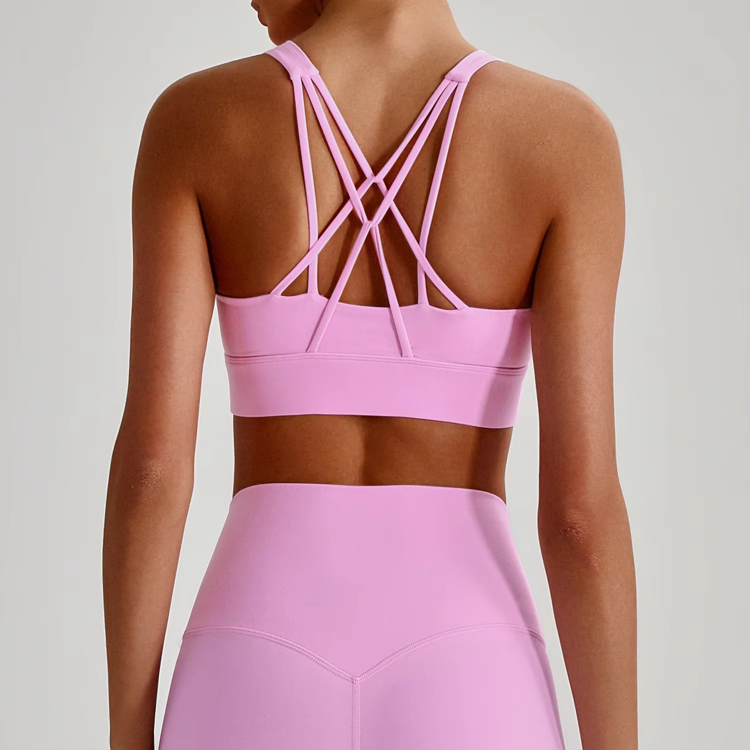Women's Plus Size High Yoga Sports Bra Four-Way Stretch Spandex Breathable Quick Dry Lightweight Front Logo For Running Gym