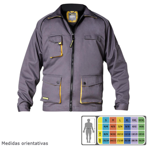 Giacca da Lavoro Grigia/Gialla Taglia 48/50 M - Product Image 5